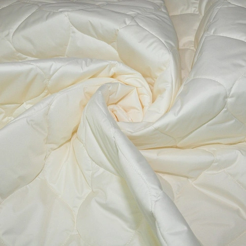 Плащевка стеганая "ЛУК" (сливочный)