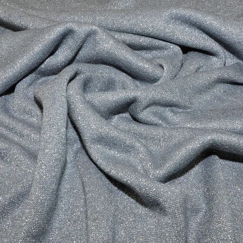 Трикотаж Ангора плотная с люрексом  (индиго)