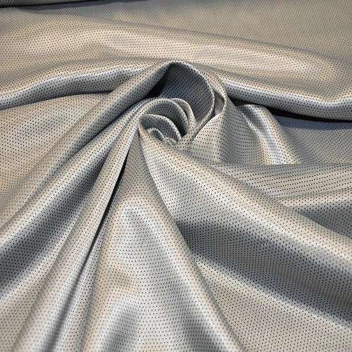 Подкладка вискозная (серебро+точка)