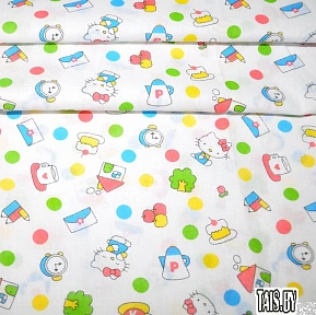 Ситец набивной "Hello Kitty"