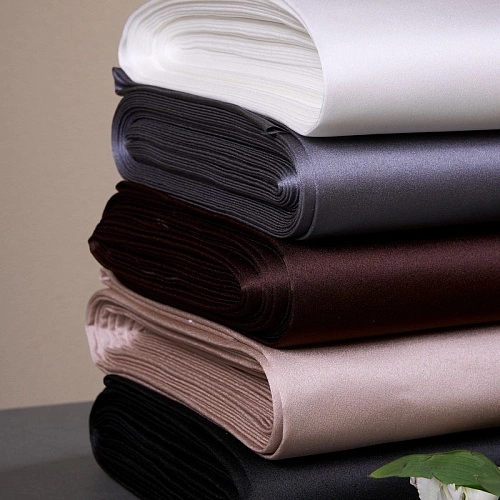 Атлас свадебный, черный