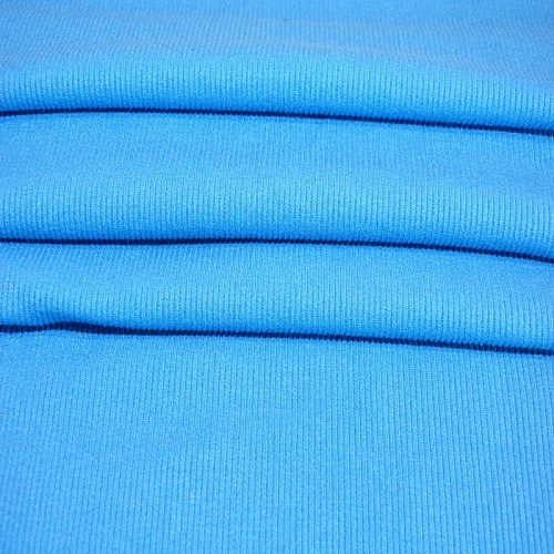 Трикотаж "Рубчик" (голубой)