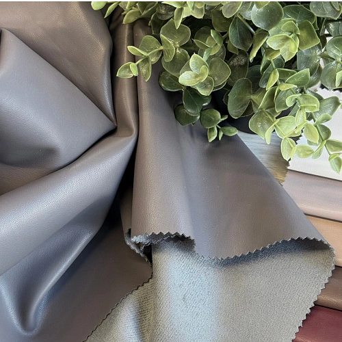 Экокожа на замшевой основе (графит)