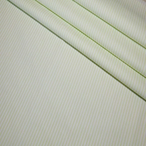 Рубашечная ткань "Соната" полоска (салатовый)