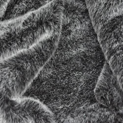 Гладкокрашенный "под норку" (черно-белый меланж)