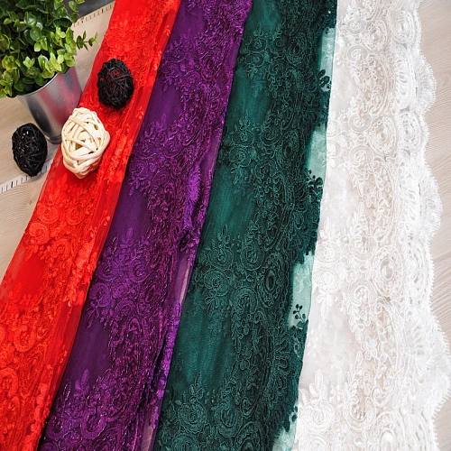 Вышивка на сетке 2 (молочный)