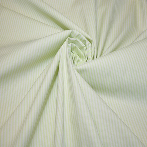 Рубашечная ткань "Соната" полоска (салатовый)