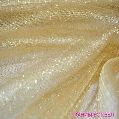 Фатин с блестками (золото)