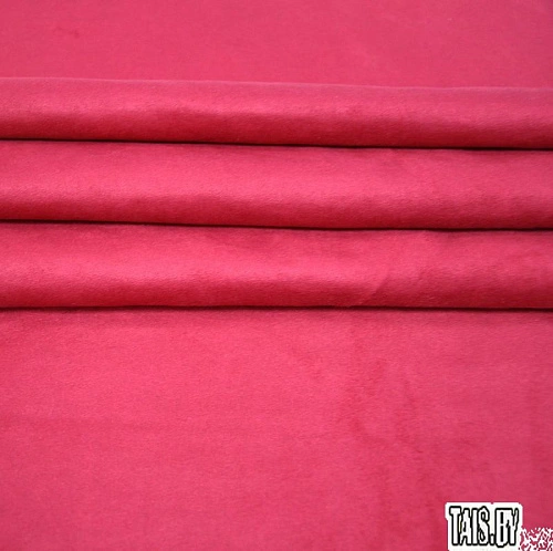 Замша на трикотаже (вишневый)