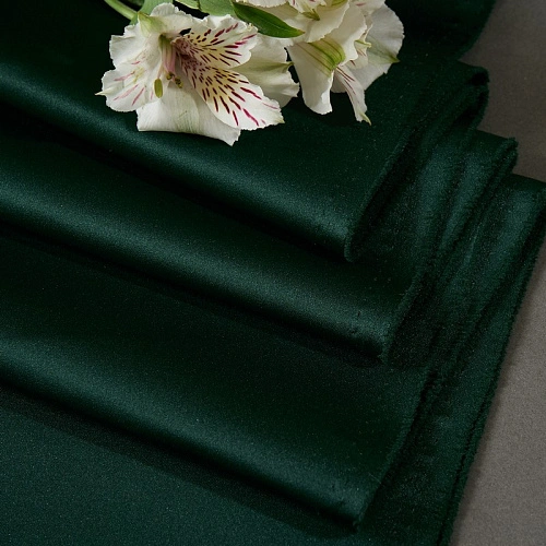 Атлас свадебный (изумруд)