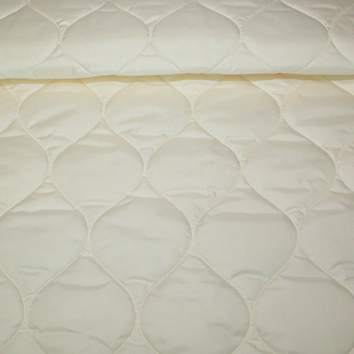 Плащевка стеганая "ЛУК" (сливочный)