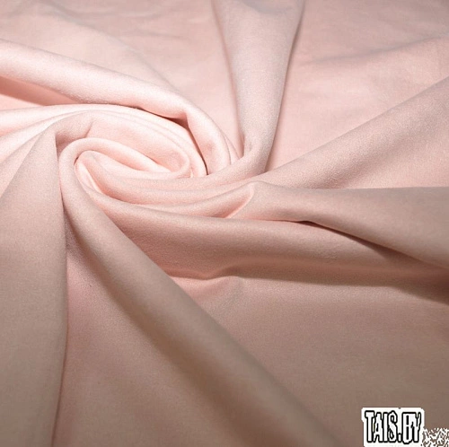 Замша на трикотаже (пудра)