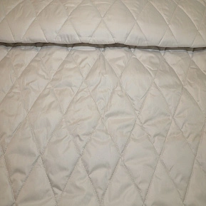 Плащевка стеганая "Ромбик" (светло-серый)