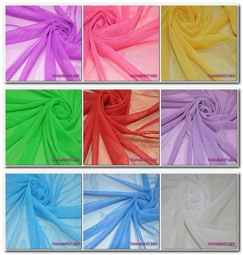 Ткань Сетка стрейчевая (серый)