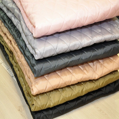 Подкладка стеганая на синтепоне (пудра)