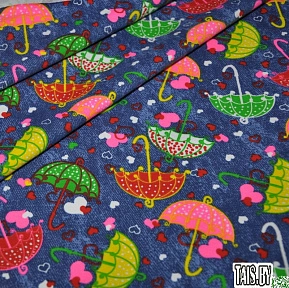 Футер 2-х нитка набивной "Зонтики"