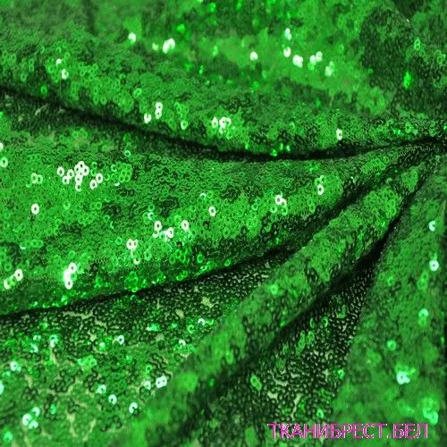 Пайетки на сетке (зеленый)