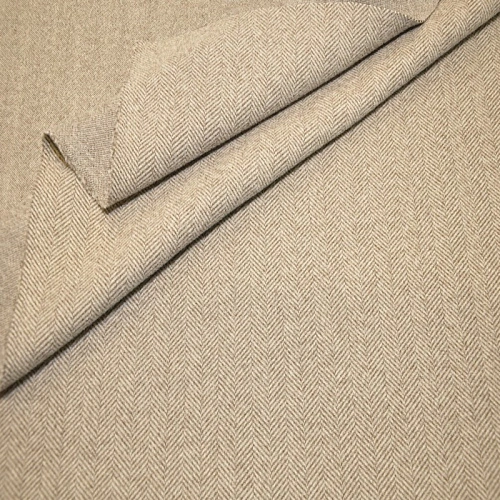 Пальтовый трикотаж Елочка  (кофе)