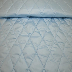 Плащевка стеганая "Ромбик" (голубой)