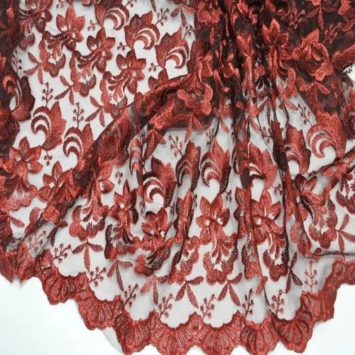 Гипюр Индонезия (темно-красный)