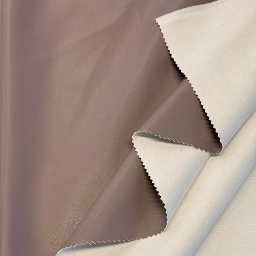 Экокожа на замшевой основе (капучино)