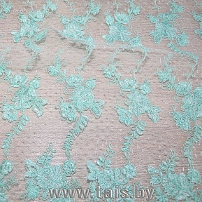 Вышивка на сетке (мятный)