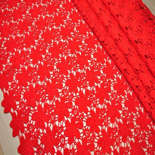 Кружево макраме (красный)