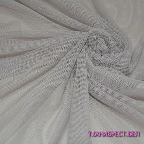 Ткань Сетка стрейчевая (светло-серый)