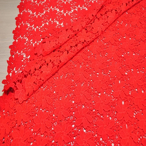 Кружево макраме (красный)