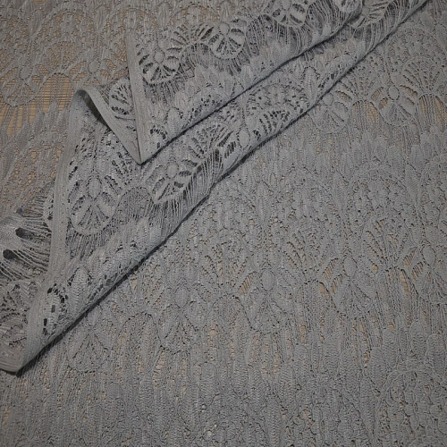 Гипюр " Реснички" 2 (серый)