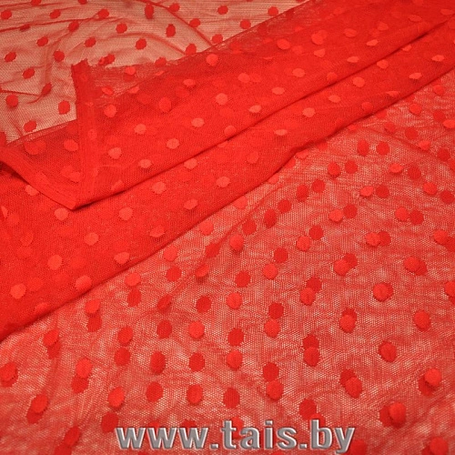 Сетка горох 1см (красный)