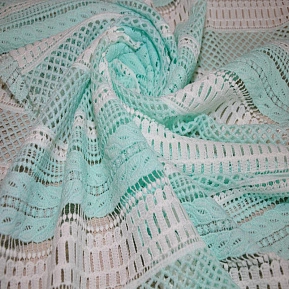 Кружево макраме (молочный+ментол)