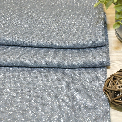 Трикотаж Ангора плотная с люрексом  (индиго)