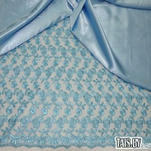 Гипюр Индонезия (голубой)