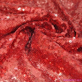 Пайетки на сетке (красный)