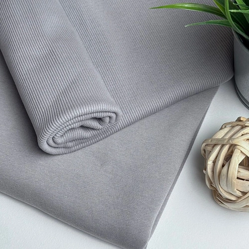 Футер 3-х нитка с эффектом велюра (серый)