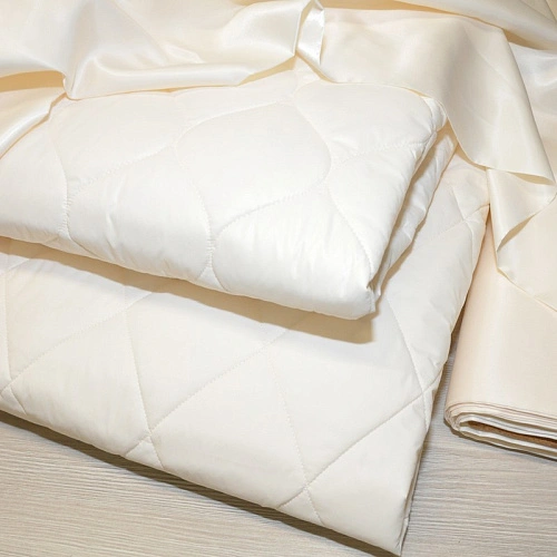 Плащевка стеганая Милан"Лук" (ivori)