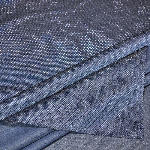 Трикотаж "Лунный свет" (темно-синий)