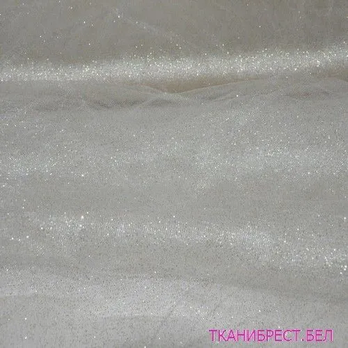 Фатин с блестками (молочный)