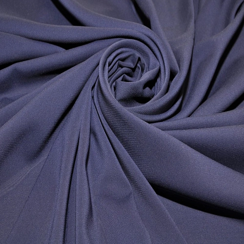 Шифон стрейчевый (синий)