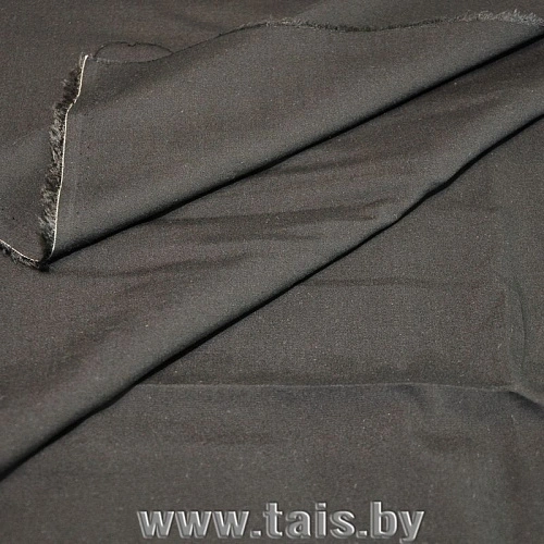 Штапель стрейчевый (черный)