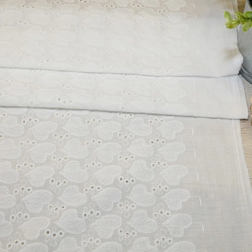 Батист вышитый "Ришелье" (белый)