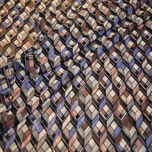 Шифон принт "Геометрия 2"