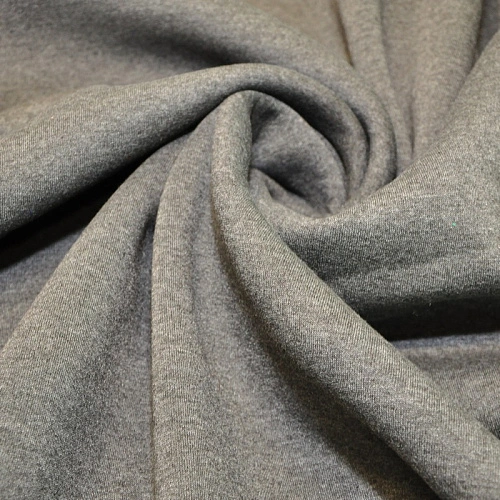 Футер 3-х нитка с начесом  (темно-серый меланж)