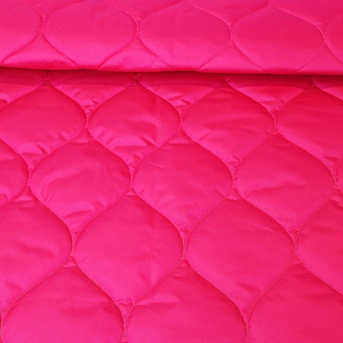 Плащевка стеганая "ЛУК" (фуксия)