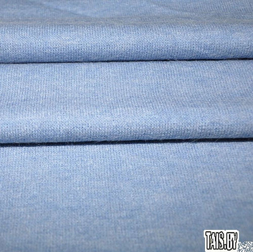 Трикотаж Ангора (голубой с сединой)