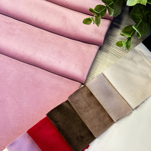 Велюр "Бамбук" (Розовый)