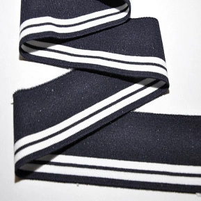 Манжет трикотажный (синий+белый)