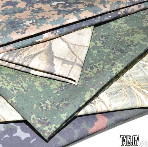 Камуфляжная ткань  "Рип стоп" (тростник)