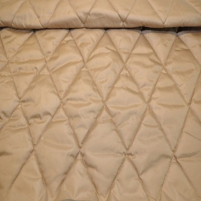 Плащевка стеганая "Ромбик" (кэмел)
